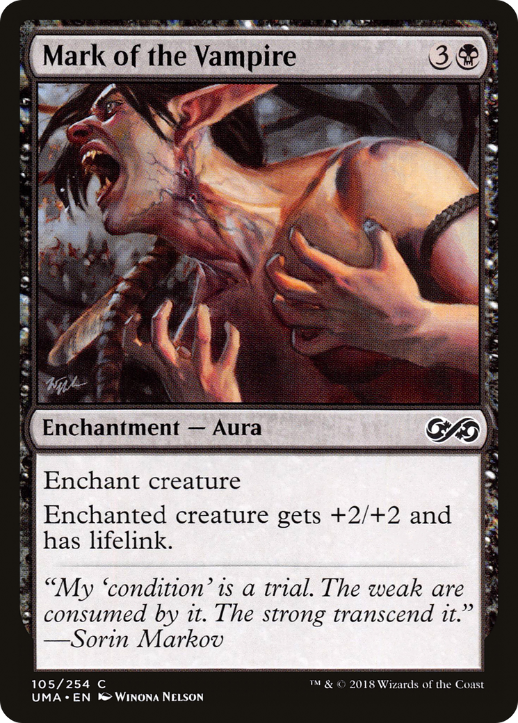 Mark of the Vampire (UMA-105) - Ultimate Masters - Premium MTG Single from Wizards of the Coast - Just $0.25! Shop now at Game Crave Tournament Store