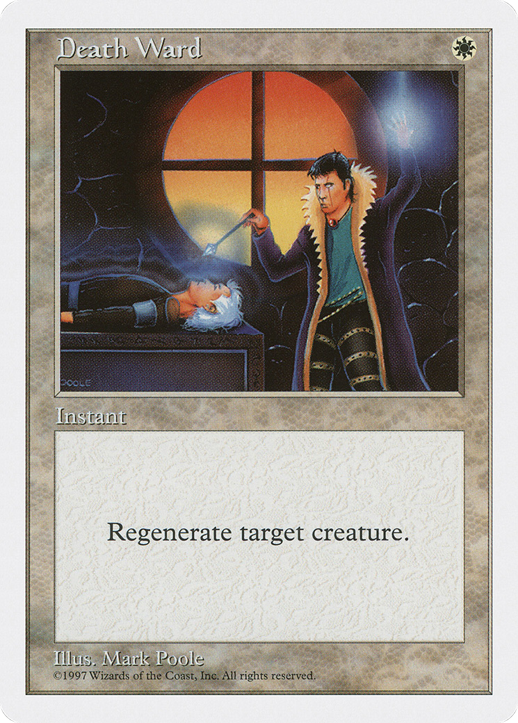 Death Ward (5ED-025) - Fifth Edition - Premium MTG Single from Wizards of the Coast - Just $0.25! Shop now at Game Crave Tournament Store