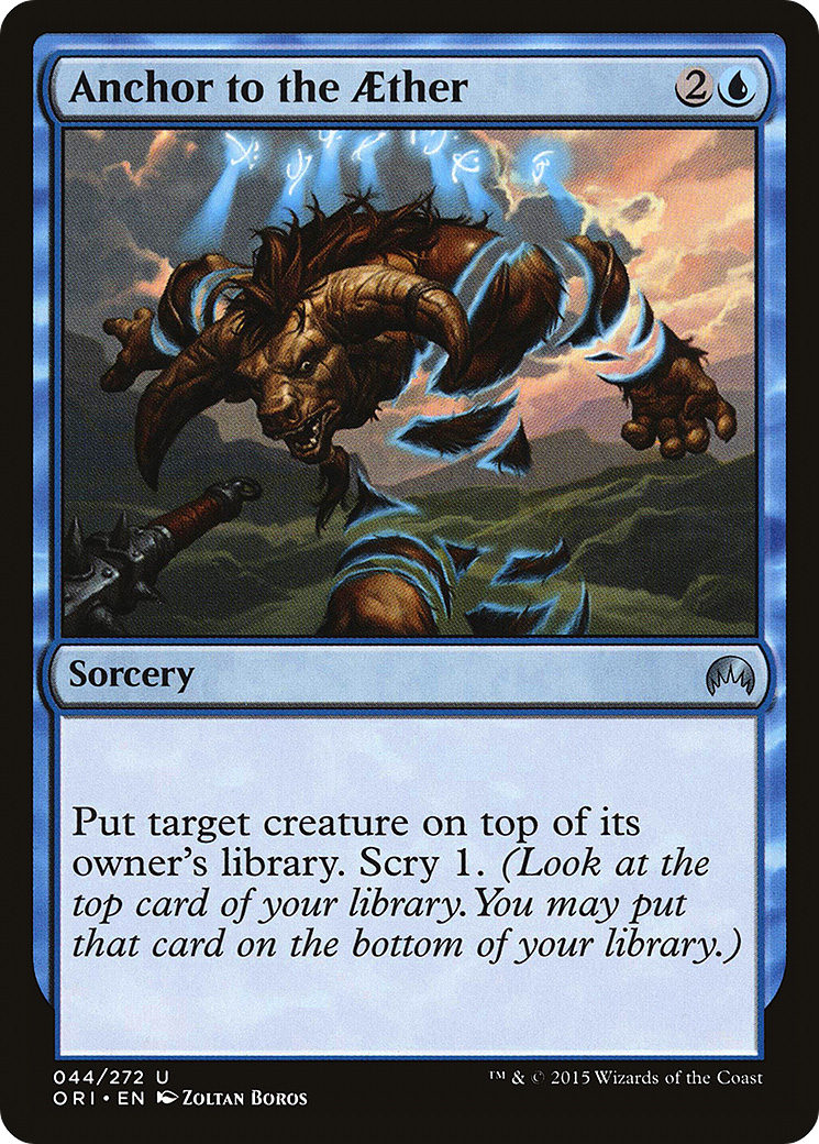 Anchor to the Aether (ORI-044) - Magic Origins - Premium MTG Single from Wizards of the Coast - Just $0.25! Shop now at Game Crave Tournament Store