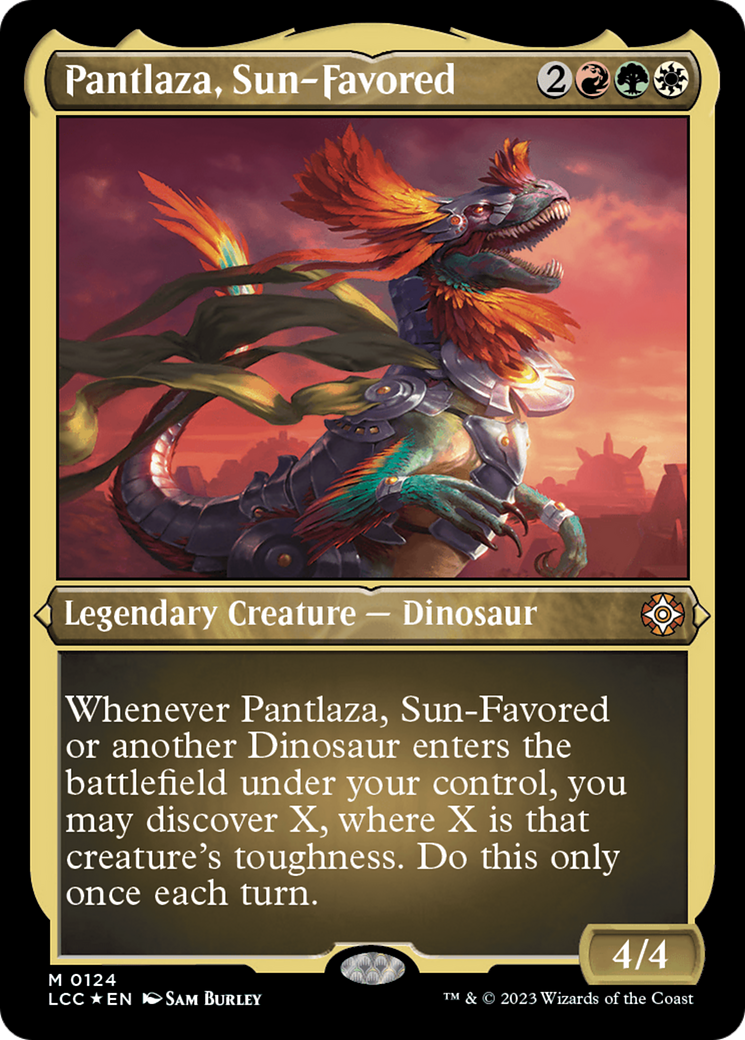 Pantlaza, Sun-Favored (LCC-124) - The Lost Caverns of Ixalan Commander Etched Foil - Premium MTG Single from Wizards of the Coast - Just $0.08! Shop now at Game Crave Tournament Store