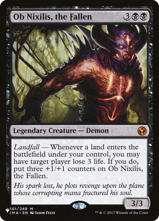 Ob Nixilis, the Fallen (PLIST-730) - The List - Premium MTG Single from Wizards of the Coast - Just $2.71! Shop now at Game Crave Tournament Store