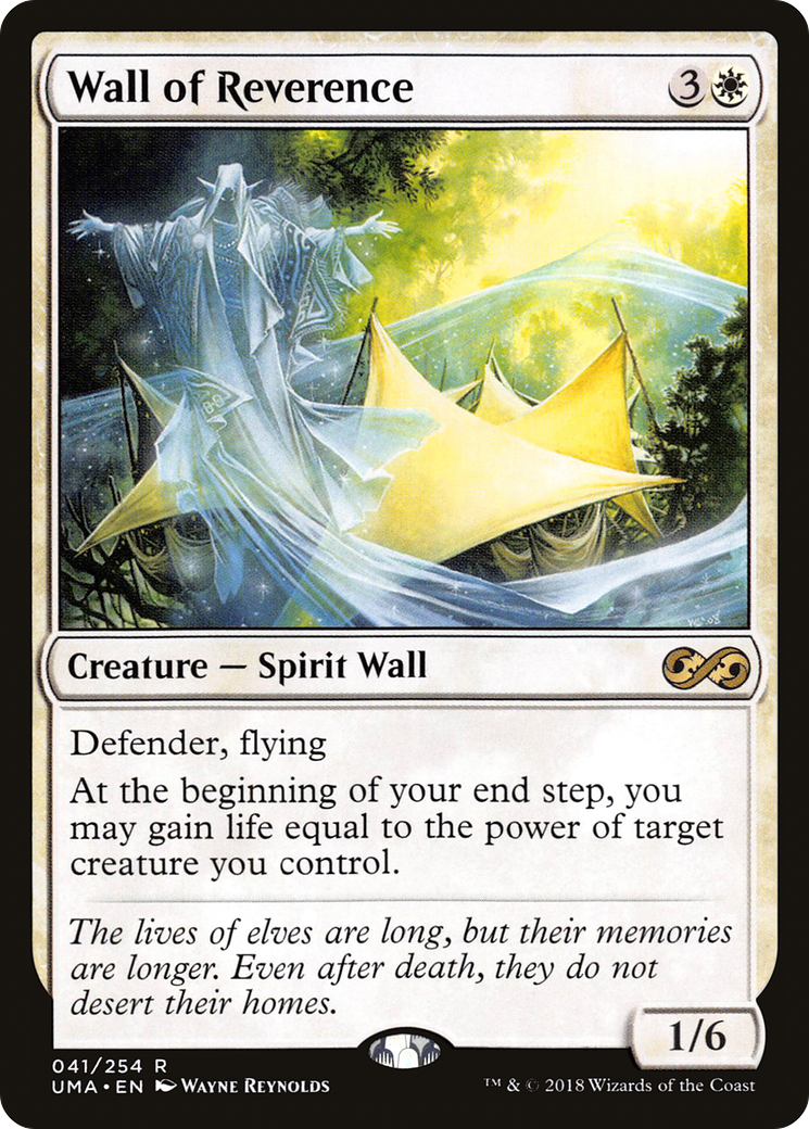 Wall of Reverence (UMA-041) - Ultimate Masters - Premium MTG Single from Wizards of the Coast - Just $0.90! Shop now at Game Crave Tournament Store