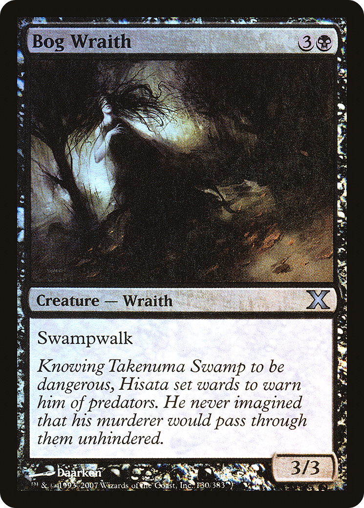 Bog Wraith (10E-130★) - Tenth Edition Foil - Premium MTG Single from Wizards of the Coast - Just $0.10! Shop now at Game Crave Tournament Store