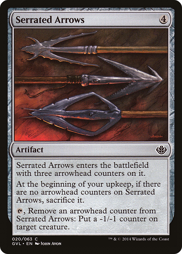 Serrated Arrows (GVL-020) - Duel Decks Anthology: Garruk vs. Liliana - Premium MTG Single from Wizards of the Coast - Just $0.21! Shop now at Game Crave Tournament Store