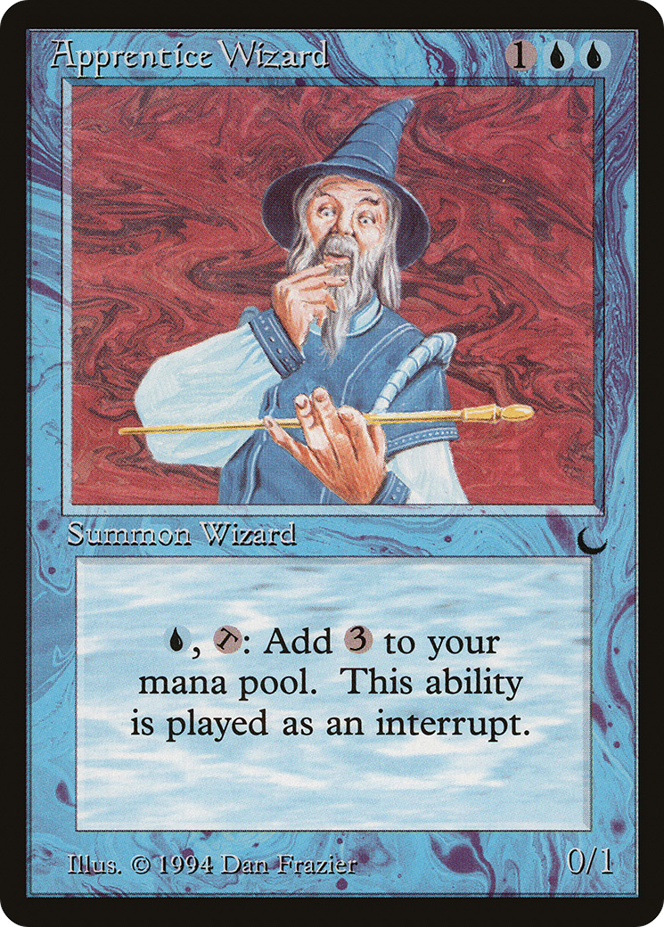 Apprentice Wizard (DRK-021) - The Dark - Premium MTG Single from Wizards of the Coast - Just $1.26! Shop now at Game Crave Tournament Store
