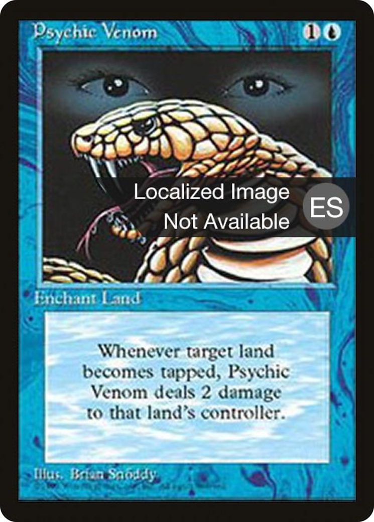 Psychic Venom (4BB-096) - Fourth Edition Foreign Black Border - Premium MTG Single from Wizards of the Coast - Just $0.24! Shop now at Game Crave Tournament Store