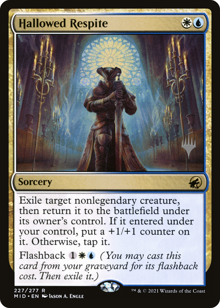 Hallowed Respite (PMID-227P) - Innistrad: Midnight Hunt Promos - Premium MTG Single from Wizards of the Coast - Just $0.08! Shop now at Game Crave Tournament Store
