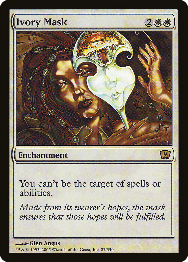 Ivory Mask (9ED-23★) - Ninth Edition Foil - Premium MTG Single from Wizards of the Coast - Just $2.32! Shop now at Game Crave Tournament Store