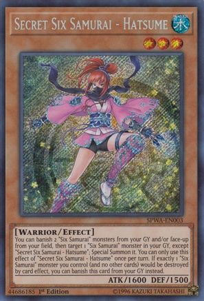 Secret Six Samurai - Hatsume (SPWA-EN003) - Spirit Warriors 1st Edition - Premium Yugioh Single from Konami - Just $1.10! Shop now at Game Crave Tournament Store