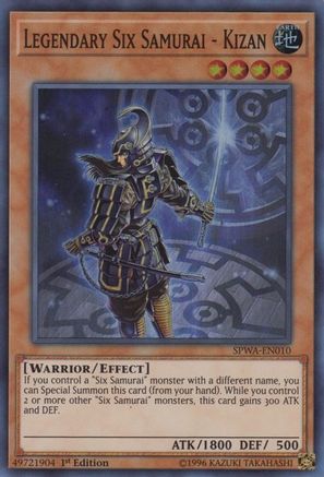 Legendary Six Samurai - Kizan (SPWA-EN010) - Spirit Warriors 1st Edition - Premium Yugioh Single from Konami - Just $1.24! Shop now at Game Crave Tournament Store