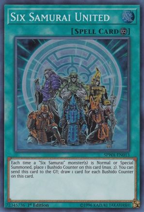 Six Samurai United (SPWA-EN013) - Spirit Warriors 1st Edition - Premium Yugioh Single from Konami - Just $1.10! Shop now at Game Crave Tournament Store
