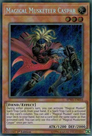 Magical Musketeer Caspar (SPWA-EN016) - Spirit Warriors 1st Edition - Premium Yugioh Single from Konami - Just $2.54! Shop now at Game Crave Tournament Store