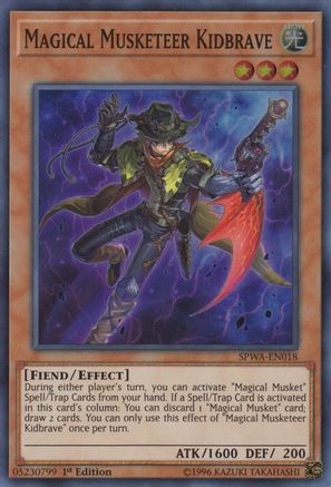 Magical Musketeer Kidbrave (SPWA-EN018) - Spirit Warriors 1st Edition - Premium Yugioh Single from Konami - Just $0.42! Shop now at Game Crave Tournament Store