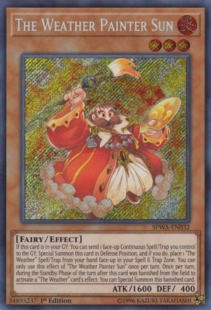 The Weather Painter Sun (SPWA-EN032) - Spirit Warriors 1st Edition - Premium Yugioh Single from Konami - Just $0.86! Shop now at Game Crave Tournament Store