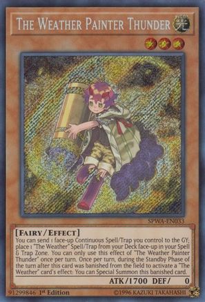 The Weather Painter Thunder (SPWA-EN033) - Spirit Warriors 1st Edition - Premium Yugioh Single from Konami - Just $0.76! Shop now at Game Crave Tournament Store