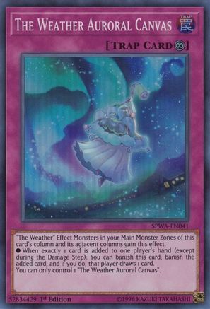 The Weather Auroral Canvas (SPWA-EN041) - Spirit Warriors 1st Edition - Premium Yugioh Single from Konami - Just $0.25! Shop now at Game Crave Tournament Store