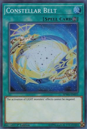Constellar Belt (SPWA-EN051) - Spirit Warriors 1st Edition - Premium Yugioh Single from Konami - Just $0.08! Shop now at Game Crave Tournament Store
