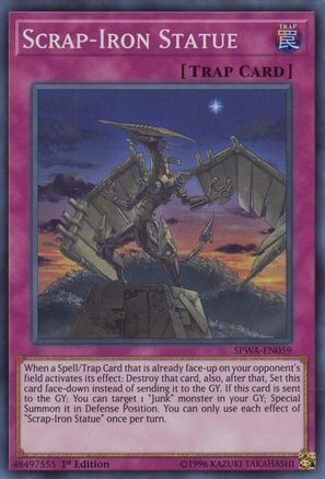 Scrap-Iron Statue (SPWA-EN059) - Spirit Warriors 1st Edition - Premium Yugioh Single from Konami - Just $0.25! Shop now at Game Crave Tournament Store