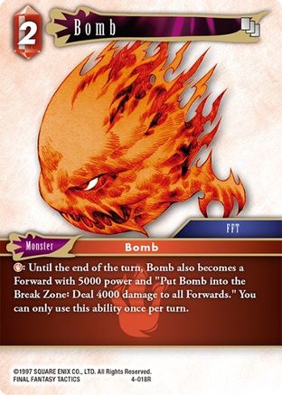 Bomb (OPUS IV) Foil - Premium Final Fantasy Single from Opus IV - Just $0.08! Shop now at Game Crave Tournament Store