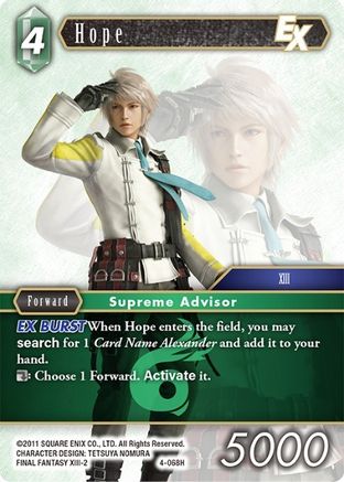Hope EX (OPUS IV) Foil - Premium Final Fantasy Single from Opus IV - Just $0.29! Shop now at Game Crave Tournament Store