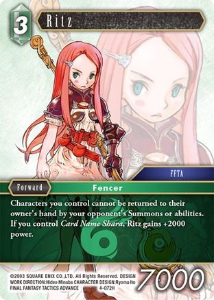 Ritz (OPUS IV) Foil - Premium Final Fantasy Single from Opus IV - Just $0.54! Shop now at Game Crave Tournament Store