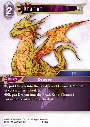 Dragon (OPUS IV) - Premium Final Fantasy Single from Opus IV - Just $0.08! Shop now at Game Crave Tournament Store