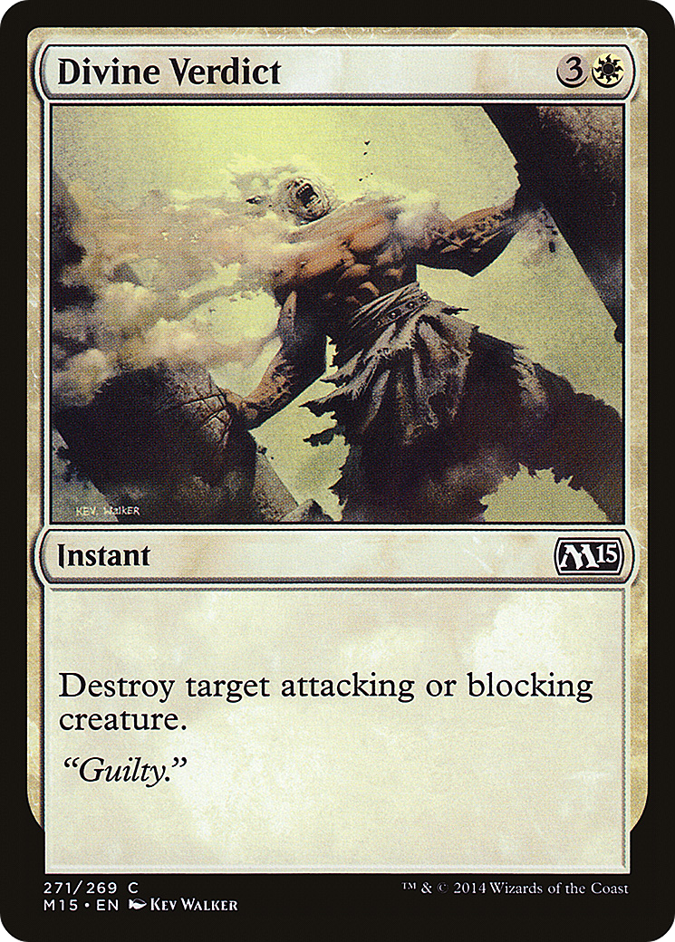 Divine Verdict (M15-271) - Magic 2015 - Premium MTG Single from Wizards of the Coast - Just $0.08! Shop now at Game Crave Tournament Store