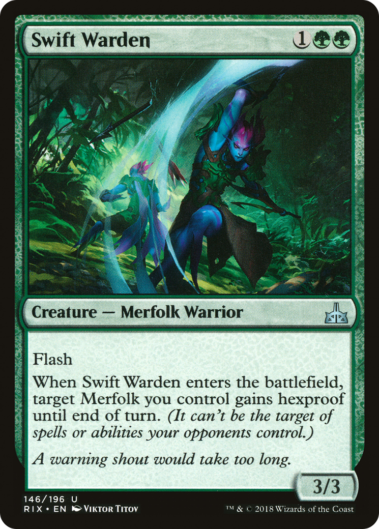 Swift Warden (RIX-146) - Rivals of Ixalan - Premium MTG Single from Wizards of the Coast - Just $0.08! Shop now at Game Crave Tournament Store