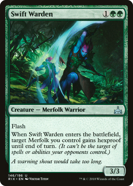 Swift Warden (RIX-146) - Rivals of Ixalan - Premium MTG Single from Wizards of the Coast - Just $0.08! Shop now at Game Crave Tournament Store