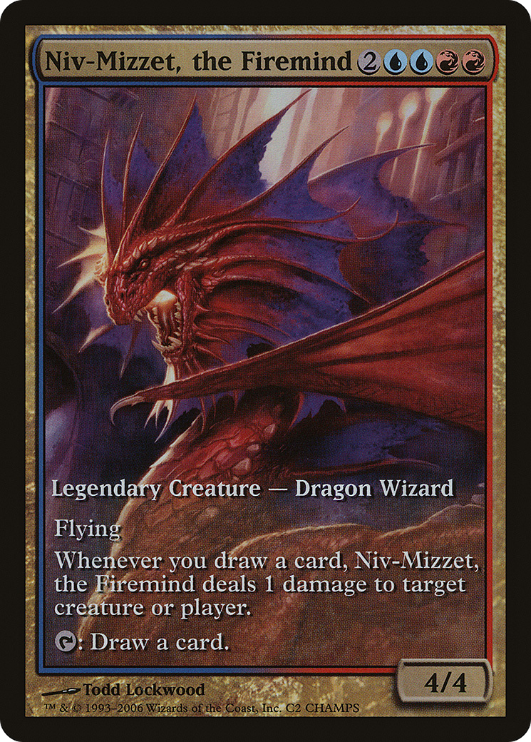 Niv-Mizzet, the Firemind (PCMP-002) - Champs and States Foil - Premium MTG Single from Wizards of the Coast - Just $30.29! Shop now at Game Crave Tournament Store