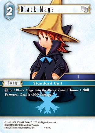 Black Mage (4-030C) (OPUS IV) Foil - Premium Final Fantasy Single from Opus IV - Just $0.08! Shop now at Game Crave Tournament Store