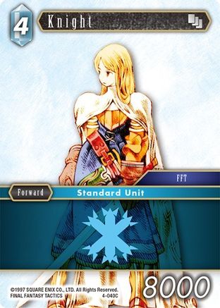 Knight (OPUS IV) Foil - Premium Final Fantasy Single from Opus IV - Just $0.10! Shop now at Game Crave Tournament Store