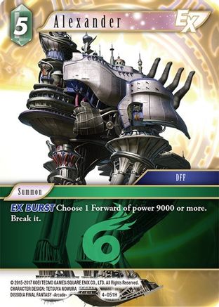 Alexander EX (4-051H) (OPUS IV) - Premium Final Fantasy Single from Opus IV - Just $0.25! Shop now at Game Crave Tournament Store