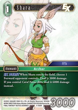 Shara EX (OPUS IV) Foil - Premium Final Fantasy Single from Opus IV - Just $0.08! Shop now at Game Crave Tournament Store