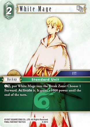White Mage (OPUS IV) Foil - Premium Final Fantasy Single from Opus IV - Just $0.08! Shop now at Game Crave Tournament Store