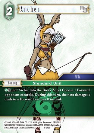 Archer (4-070C) (OPUS IV) Foil - Premium Final Fantasy Single from Opus IV - Just $0.08! Shop now at Game Crave Tournament Store