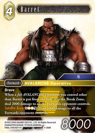 Barret (OPUS IV) Foil - Premium Final Fantasy Single from Opus IV - Just $0.47! Shop now at Game Crave Tournament Store