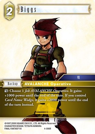 Biggs (OPUS IV) Foil - Premium Final Fantasy Single from Opus IV - Just $0.14! Shop now at Game Crave Tournament Store