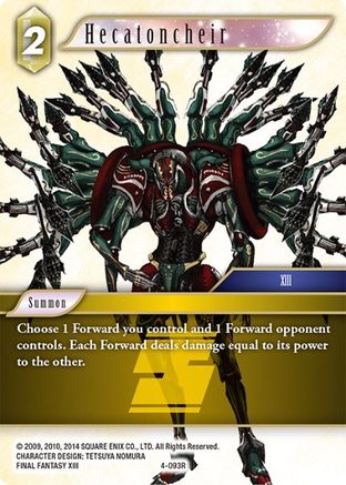 Hecatoncheir (OPUS IV) - Premium Final Fantasy Single from Opus IV - Just $0.08! Shop now at Game Crave Tournament Store