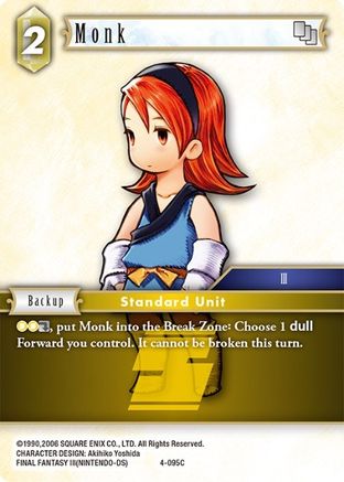 Monk (OPUS IV) Foil - Premium Final Fantasy Single from Opus IV - Just $0.08! Shop now at Game Crave Tournament Store