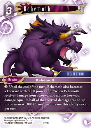 Behemoth (OPUS IV) Foil - Premium Final Fantasy Single from Opus IV - Just $0.08! Shop now at Game Crave Tournament Store