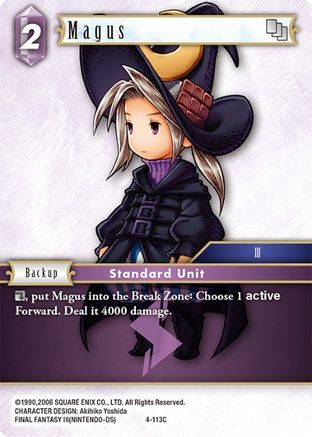 Magus (4-113C) (OPUS IV) - Premium Final Fantasy Single from Opus IV - Just $0.08! Shop now at Game Crave Tournament Store