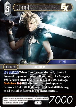 Cloud EX (OPUS IV) Foil - Premium Final Fantasy Single from Opus IV - Just $3.61! Shop now at Game Crave Tournament Store