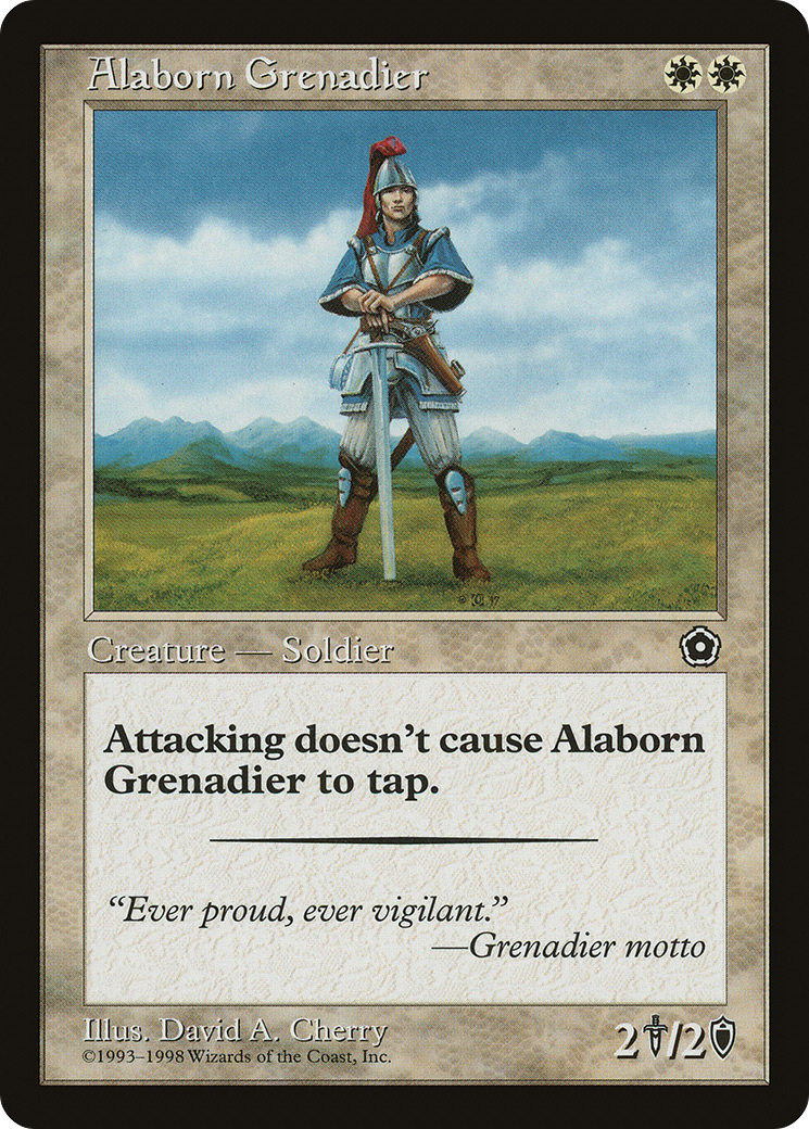 Alaborn Grenadier (P02-002) - Portal Second Age - Premium MTG Single from Wizards of the Coast - Just $0.25! Shop now at Game Crave Tournament Store