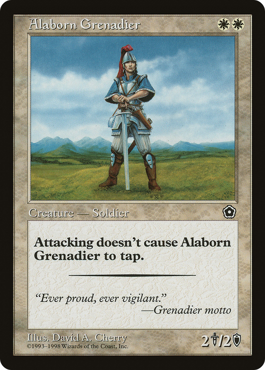 Alaborn Grenadier (P02-002) - Portal Second Age - Premium MTG Single from Wizards of the Coast - Just $0.25! Shop now at Game Crave Tournament Store
