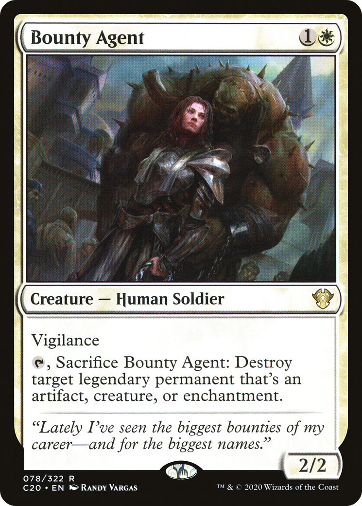 Bounty Agent (C20-078) - Commander 2020 - Premium MTG Single from Wizards of the Coast - Just $0.25! Shop now at Game Crave Tournament Store