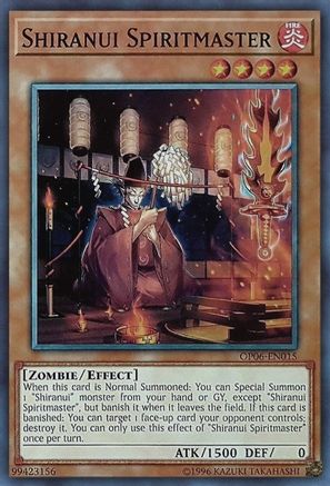 Shiranui Spiritmaster (OP06-EN015) - OTS Tournament Pack 6 Unlimited - Premium Yugioh Single from Konami - Just $0.25! Shop now at Game Crave Tournament Store