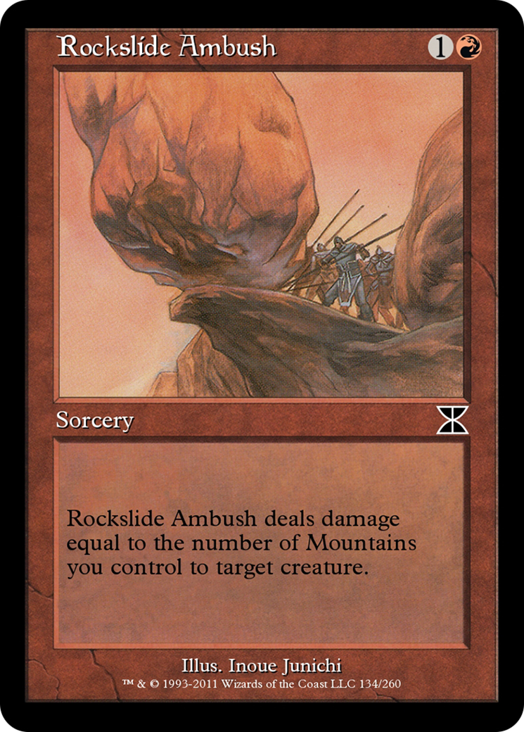 Rockslide Ambush (ME4-134) - Masters Edition IV - Premium MTG Single from Wizards of the Coast - Just $0! Shop now at Game Crave Tournament Store