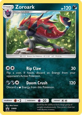 Zoroark SM89/248 - SM Black Star Promos Holofoil - Premium Pokemon Single from Nintendo - Just $0.50! Shop now at Game Crave Tournament Store