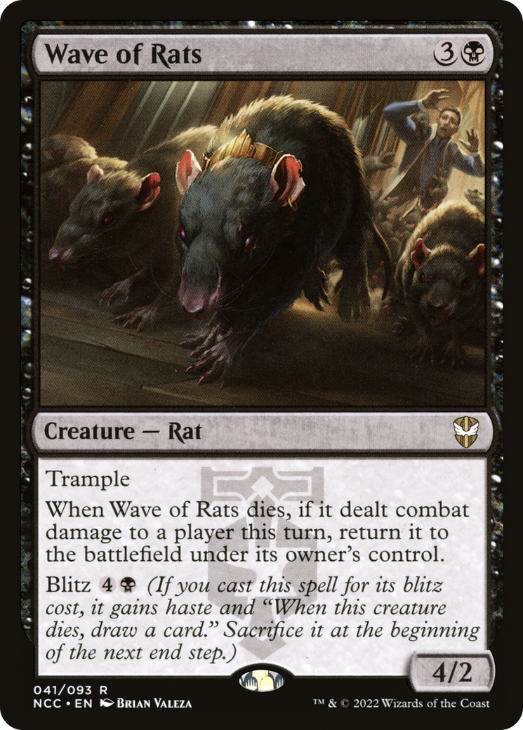 Wave of Rats (NCC-041) - New Capenna Commander - Premium MTG Single from Wizards of the Coast - Just $2.03! Shop now at Game Crave Tournament Store